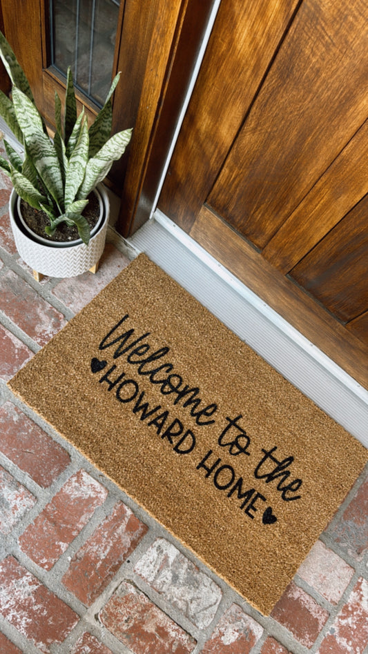 Welcome to the Name Home Doormat