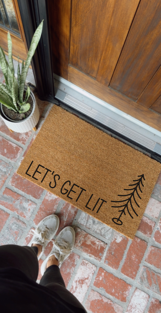 Let's Get Lit Doormat