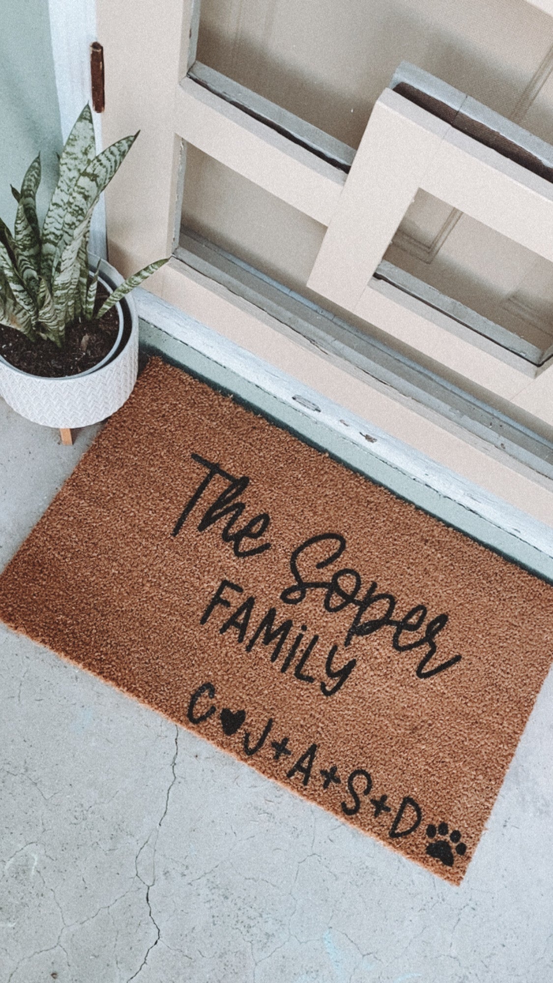 The Last Name Family Doormat