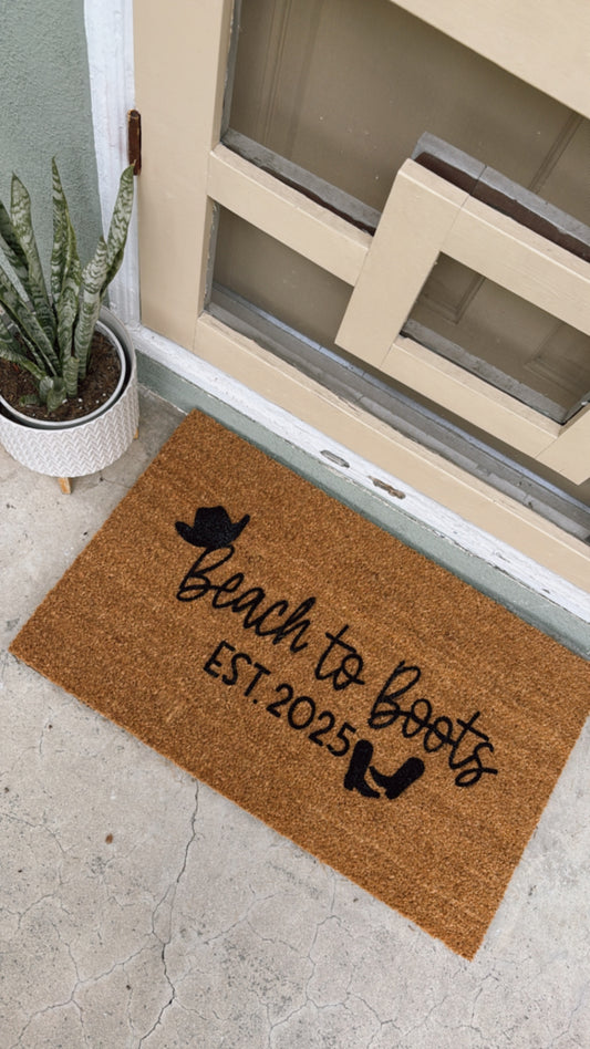 Beach to Boots Doormat