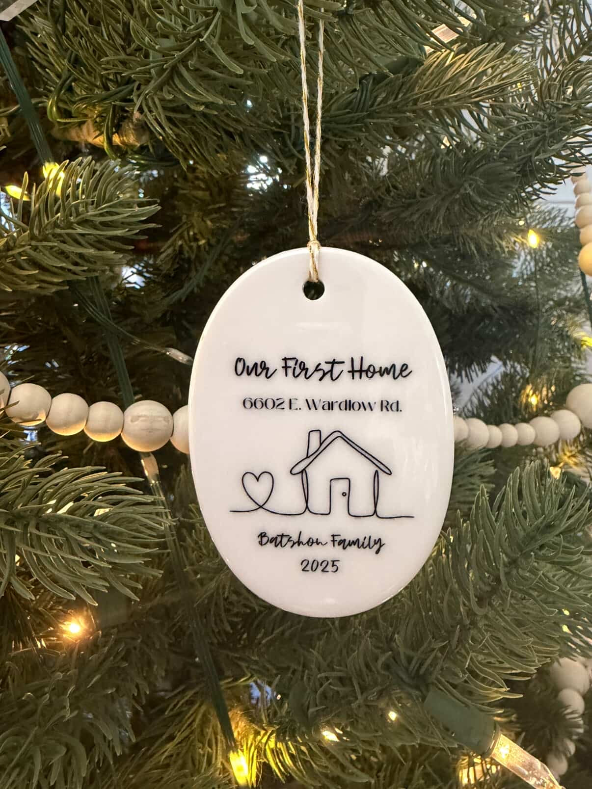 Daniela- Our First Home Ceramic Ornament 2025