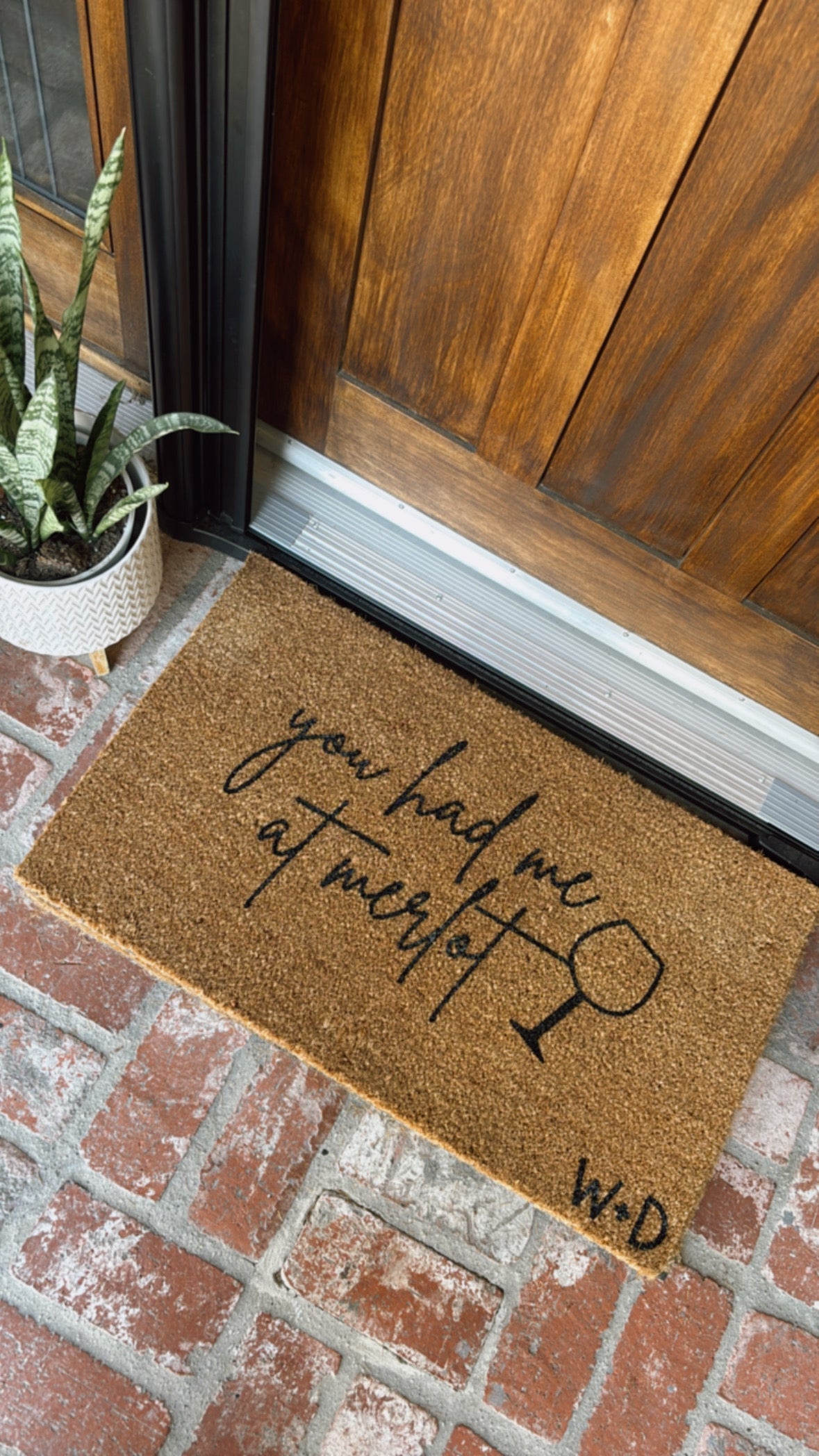 You Had Me at Merlot Doormat
