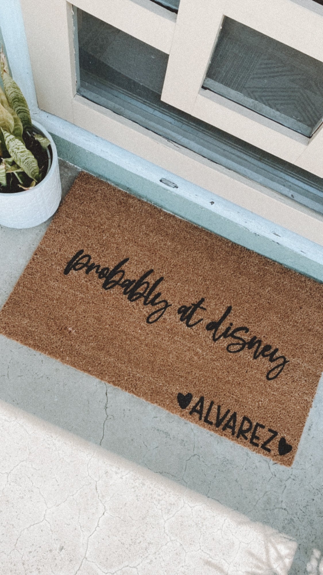 Probably at Disney Doormat
