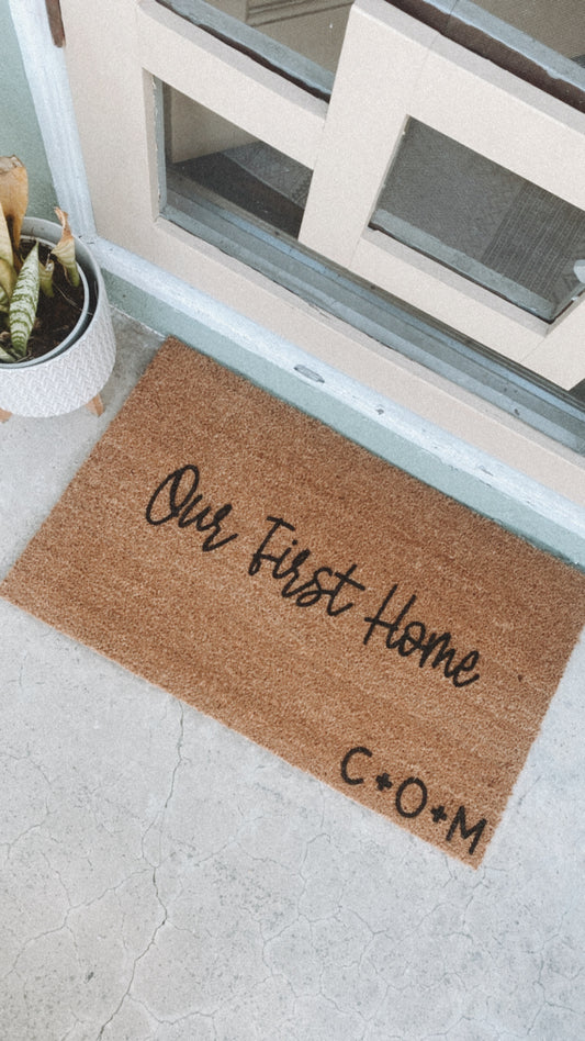 Our First Home Doormat