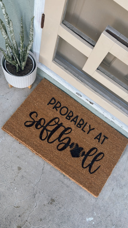 Probably at Softball Doormat